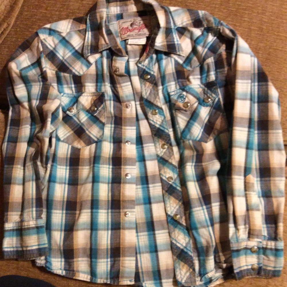 Boys long sleeve button up dress shirt